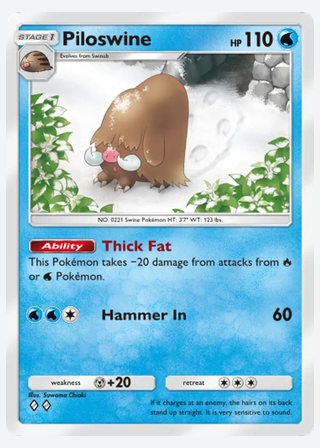 Piloswine — catalogusbeeld