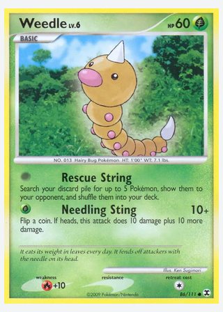 Weedle — catalogusbeeld