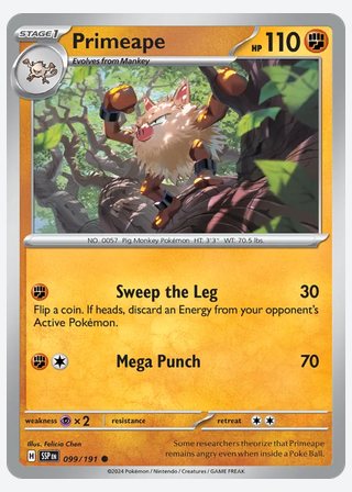 Primeape — catalogusbeeld