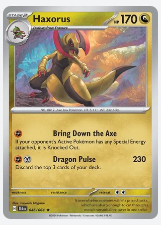 Haxorus — catalogusbeeld