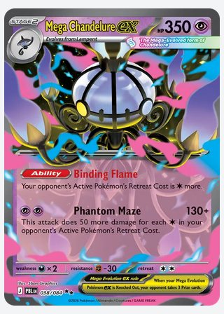 Mega Chandelure ex — catalogusbeeld