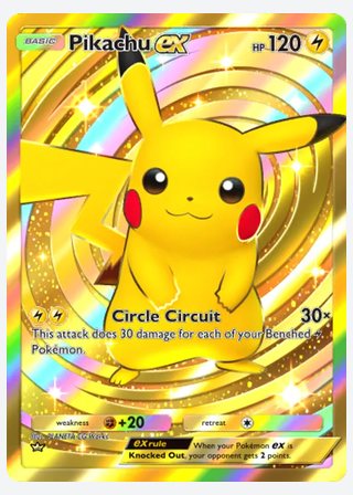 Pikachu ex — catalogusbeeld