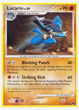 Lucario — catalogusbeeld