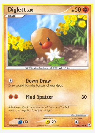 Diglett — catalogusbeeld
