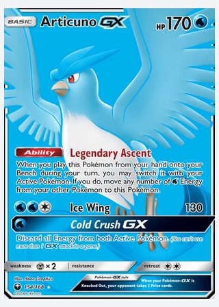 Articuno GX — catalogusbeeld