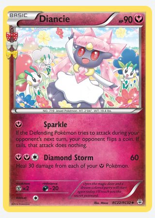 Diancie — catalogusbeeld