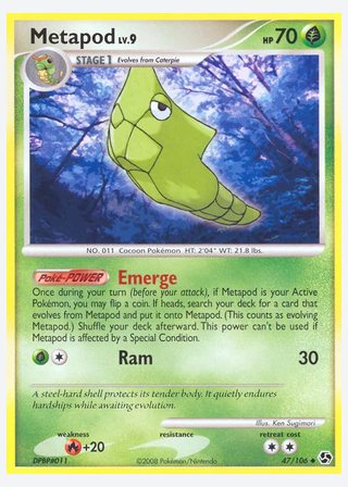Metapod — catalogusbeeld