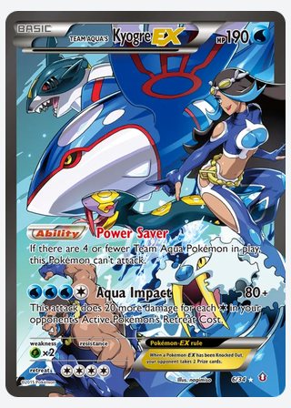 Team Aqua's Kyogre EX — catalogusbeeld
