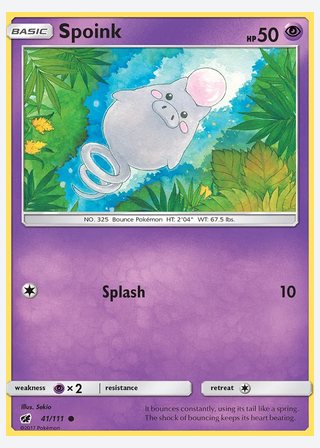 Spoink — catalogusbeeld