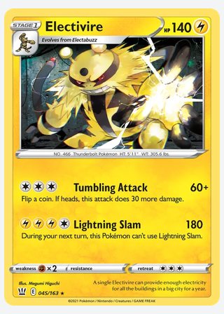 Electivire — catalogusbeeld