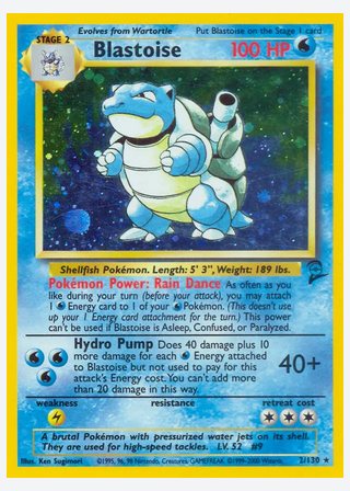 Blastoise — catalogusbeeld
