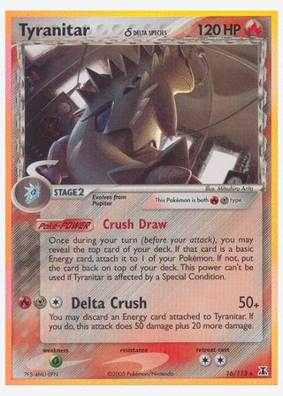 Tyranitar δ — catalogusbeeld