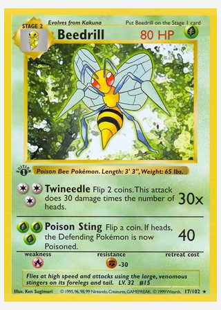 Beedrill — catalogusbeeld