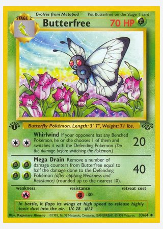 Butterfree — catalogusbeeld
