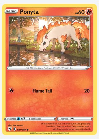 Ponyta — catalogusbeeld