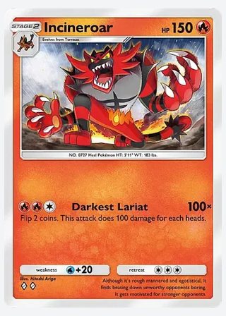 Incineroar — catalogusbeeld