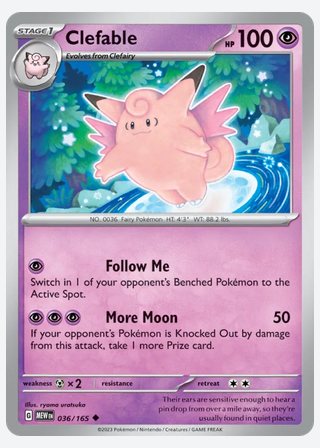 Clefable — catalogusbeeld