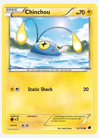 Chinchou — catalogusbeeld
