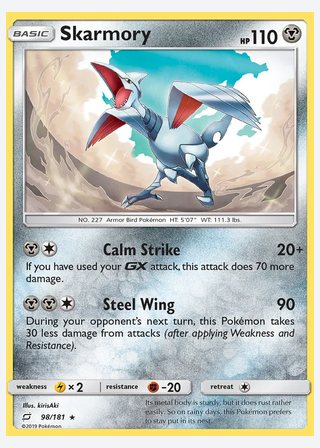 Skarmory — catalogusbeeld