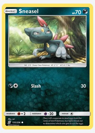 Sneasel — catalogusbeeld