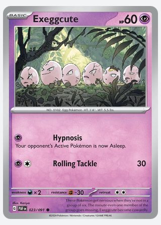 Exeggcute — catalogusbeeld