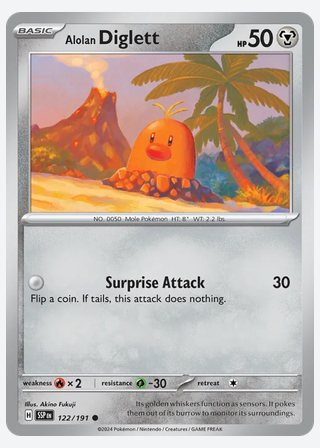Alolan Diglett — catalogusbeeld