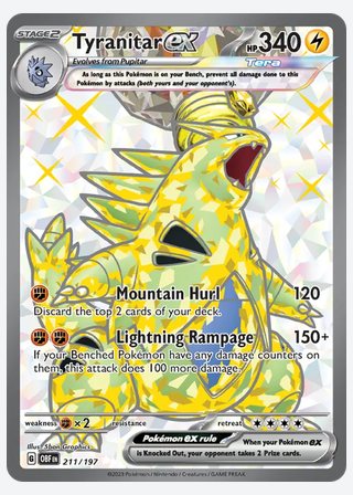 Tyranitar ex — catalogusbeeld
