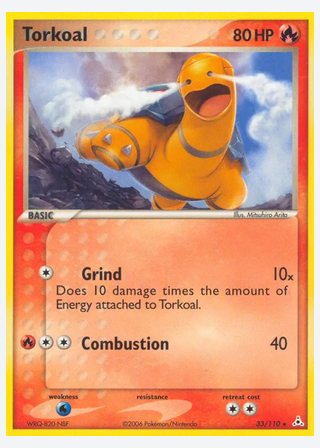 Torkoal — catalogusbeeld