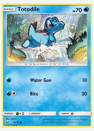 Totodile — catalogusbeeld