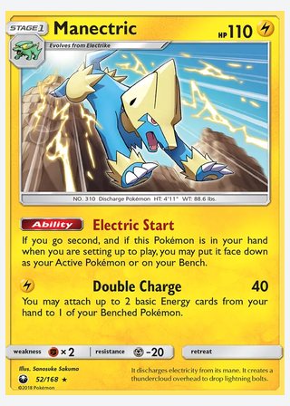 Manectric — catalogusbeeld