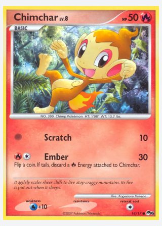 Chimchar — catalogusbeeld