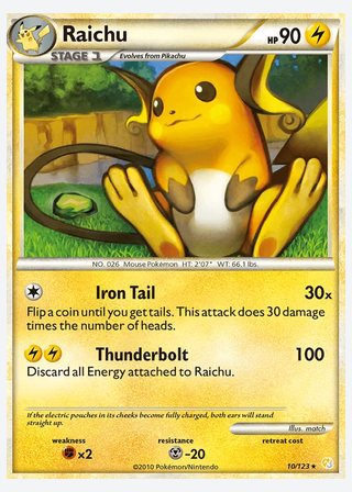 Raichu — catalogusbeeld