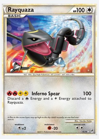 Rayquaza — catalogusbeeld