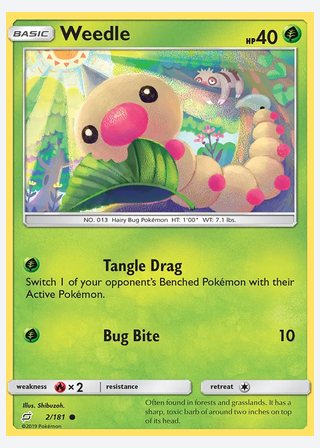 Weedle — catalogusbeeld