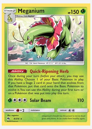 Meganium — catalogusbeeld