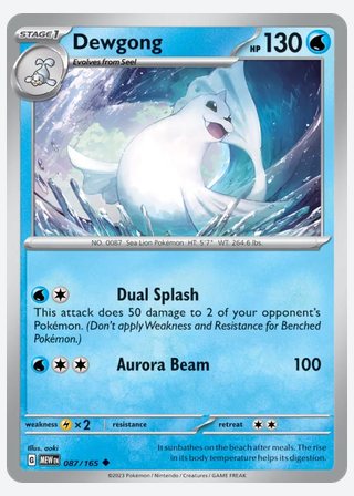 Dewgong — catalogusbeeld