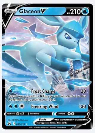 Glaceon V — catalogusbeeld