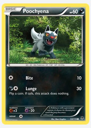 Poochyena — catalogusbeeld