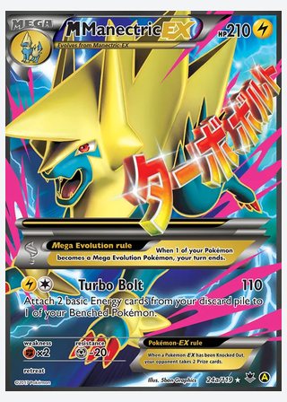 M Manectric EX — catalogusbeeld