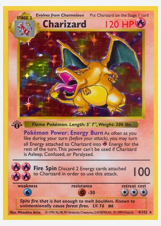 Charizard — catalogusbeeld