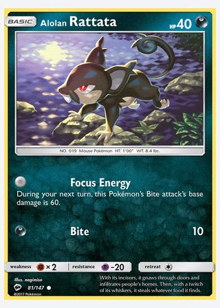 Alolan Rattata — catalogusbeeld