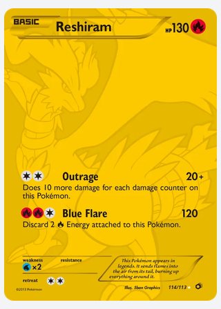 Reshiram — catalogusbeeld