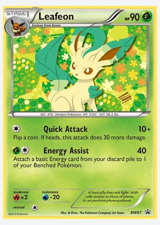 Leafeon — catalogusbeeld