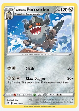 Galarian Perrserker — catalogusbeeld