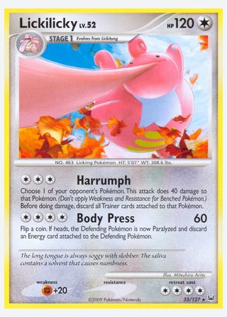 Lickilicky — catalogusbeeld