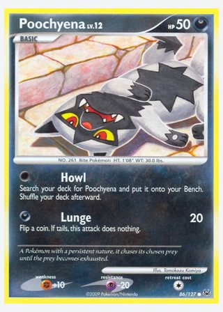 Poochyena — catalogusbeeld