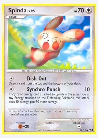 Spinda — catalogusbeeld