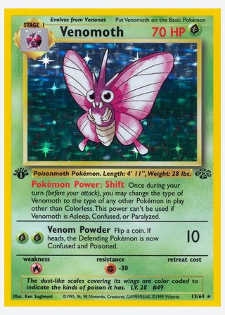 Venomoth — catalogusbeeld