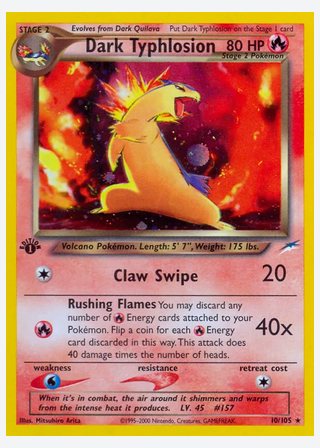 Dark Typhlosion — catalogusbeeld