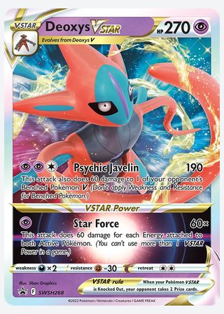 Deoxys VSTAR — catalogusbeeld